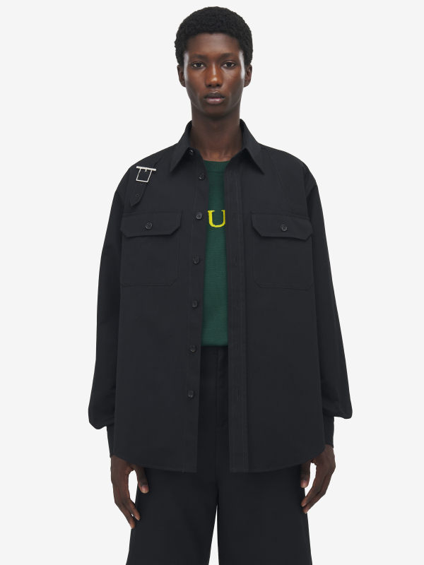 ALEXANDER MCQUEEN - T-Bar Harness Overshirt - Item 838500QSAA91000